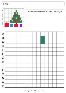 Disegni Di Natale Sui Quadretti.Pixel Art Di Natale Fantavolando