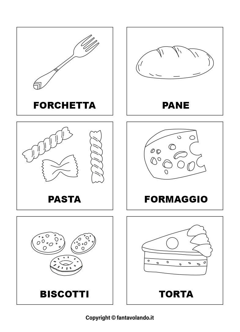 Italiano lingua 2: in cucina (flashcards) - Fantavolando