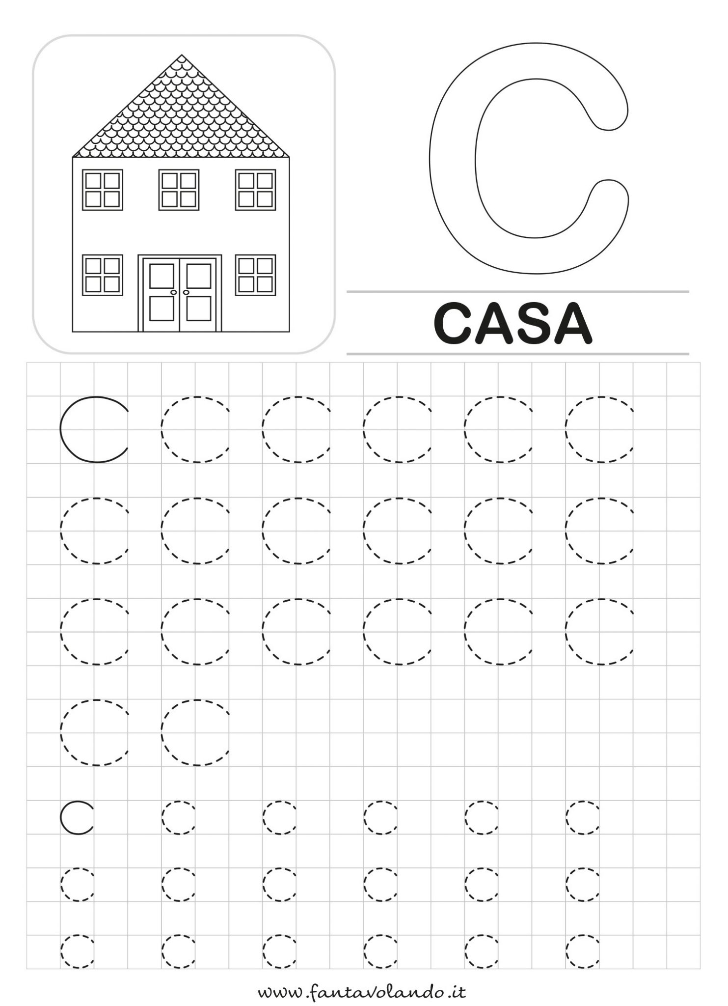 Schede didattiche di italiano cice, cacocu Fantavolando