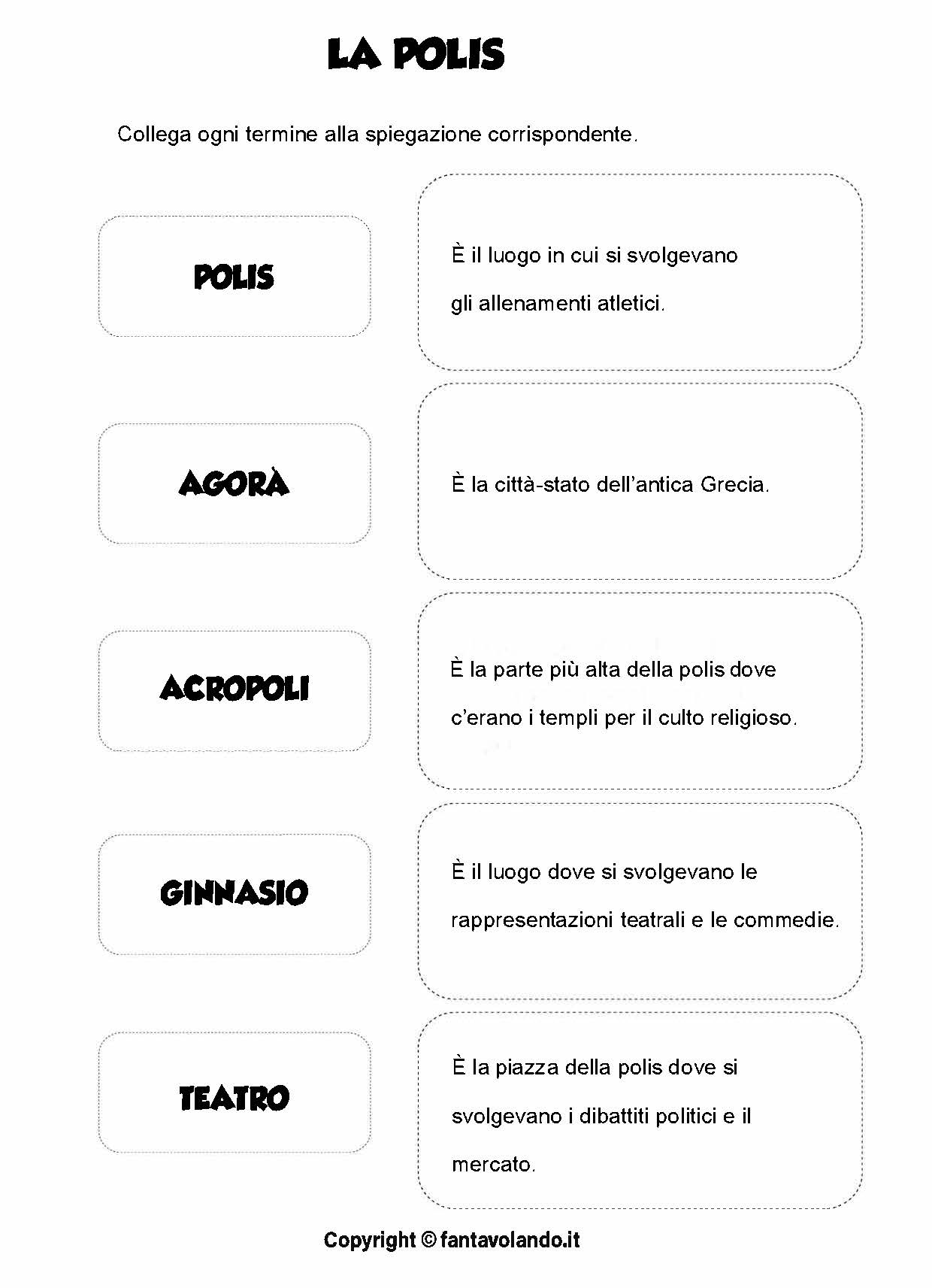Schede Di Storia Classe Quinta I Greci Fantavolando