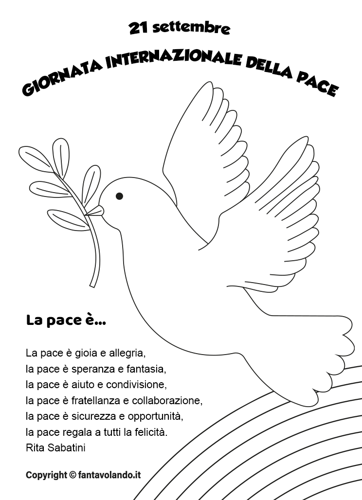 Giornata Internazionale Della Pace 21 Settembre Poesia E Colomba 