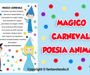 Attività per Carnevale: poesia animata e schede