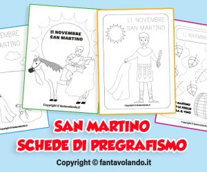 Festa di San Martino (11 novembre): schede di pregrafismo