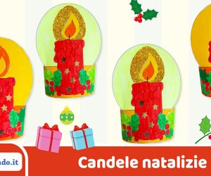 Lavoretti per Natale: decorazione con la candela
