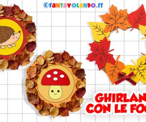Lavoretti per l’autunno: una ghirlanda di foglie