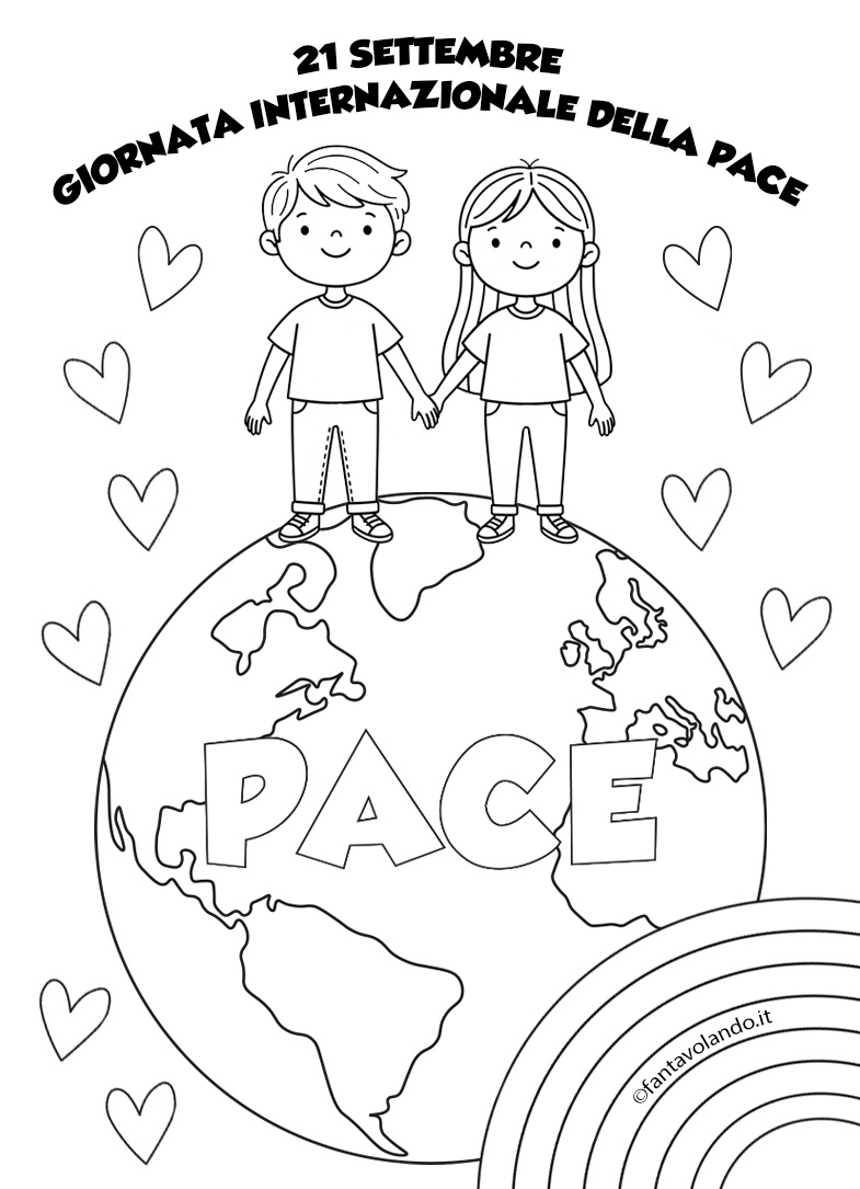 Giornata Internazionale Della Pace 21 Settembre Disegni Da Colorare 