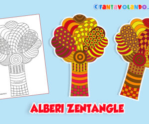 Autunno: Alberi zentangle