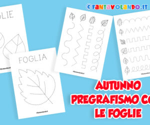 Autunno: Pregrafismo con le foglie