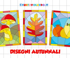 Disegni autunnali (effetto vetrata)