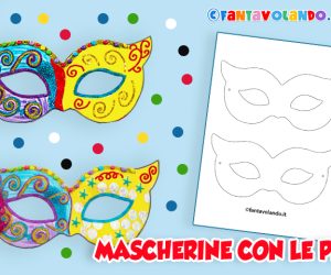 Lavoretti per Carnevale: mascherine con le piume