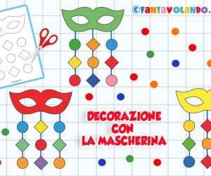 Decorazione per Carnevale con mascherina