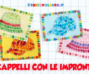 Attività per l’estate: cappelli con le impronte