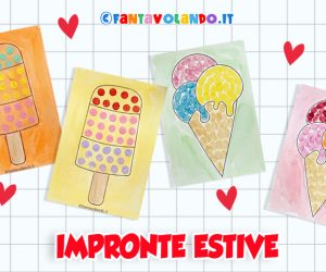 Attività per bambini: impronte estive!