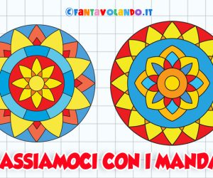 Attività per bambini: mandala da colorare