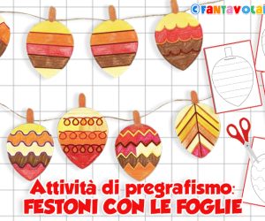 Pregrafismo autunno: festoni con le foglie