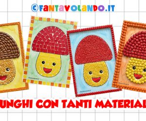 Attività per l’autunno: quadretto con il fungo