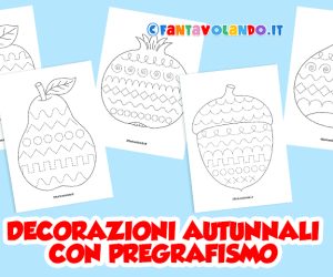 Attività di pregrafismo: decorazioni autunnali