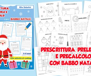 Libri prescolari Gioco e imparo (5-6 anni): Prescrittura, prelettura, percalcolo con Babbo Natale