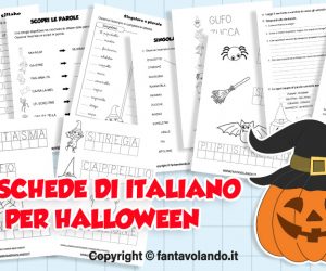 Le schede didattiche di italiano per Halloween