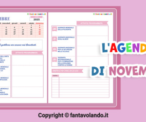 L’agenda di novembre di Fantavolando
